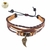 Bracelet cuir et bois aile (3)