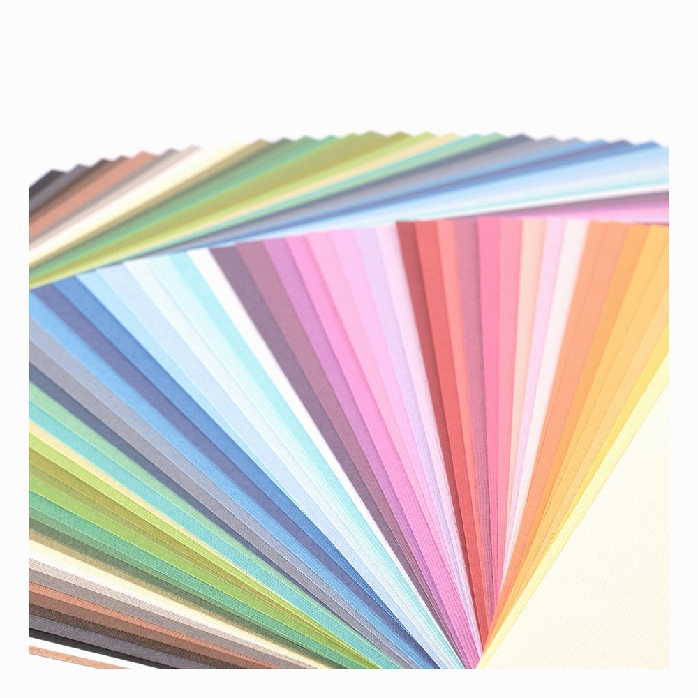 Papiers unis texturés 305x305 mms - 216g/m2 - vendus à l\'unité - coloris aux choix