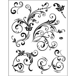 Lot De 3 Blocs Acryliques Pour Tampons En Silicone - Grille De Positionnement, Motifs Floraux, Scrapbooking