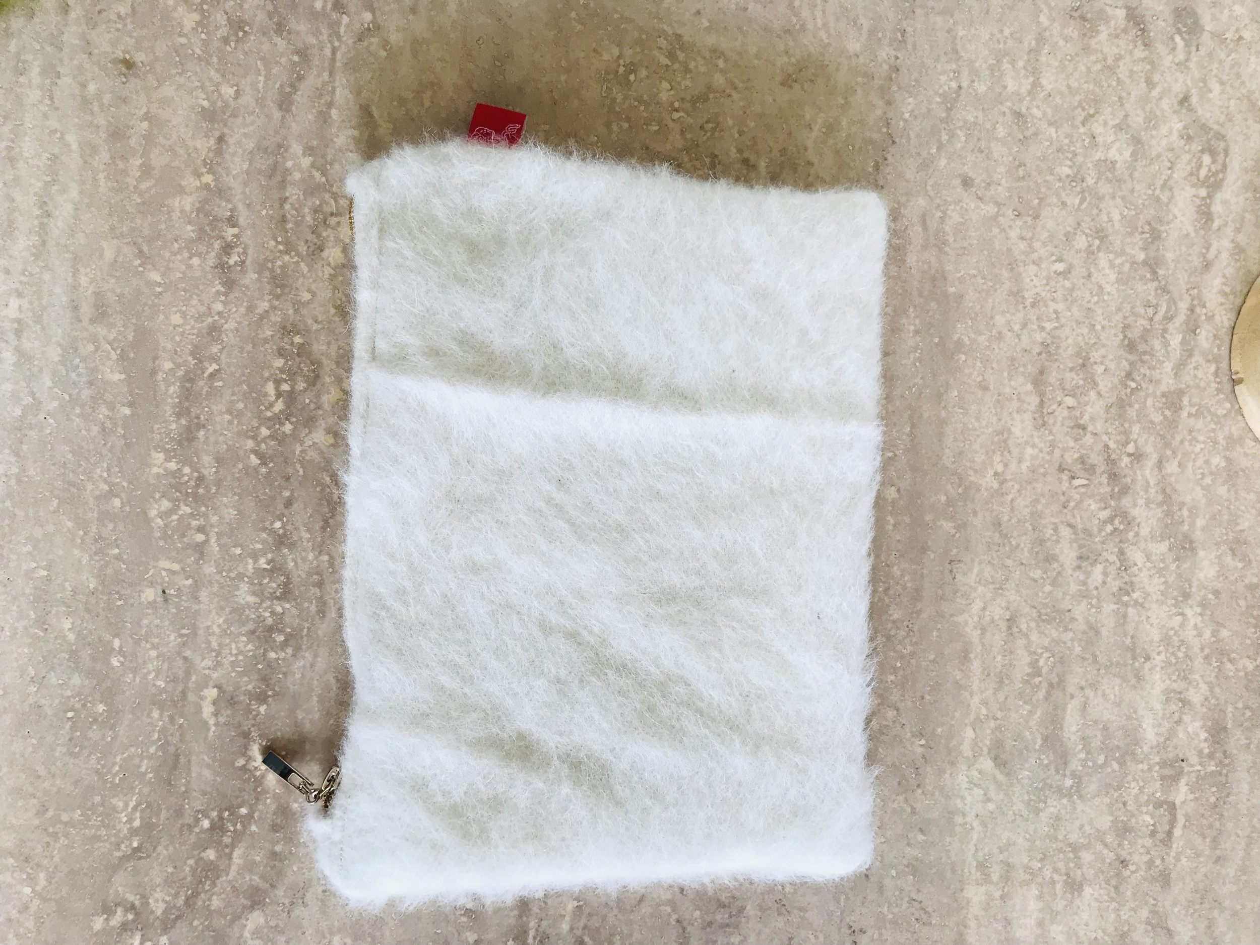 Pochette laine mohair blanche neige IMG_E8521 (1)