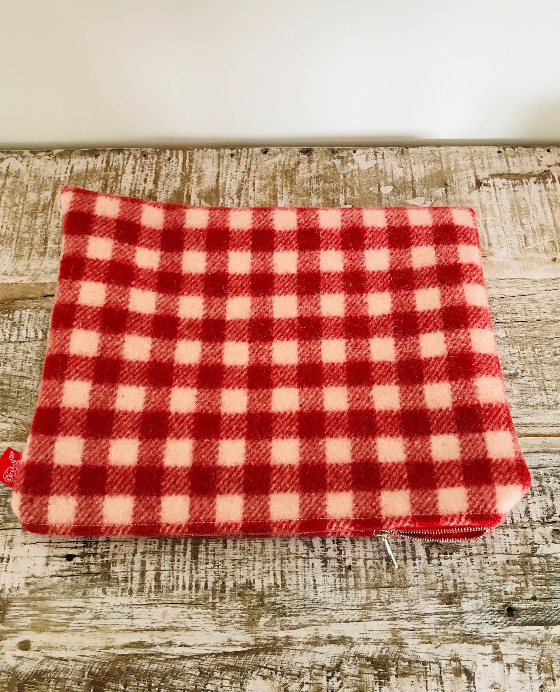 Pochette laine Merinos Damier IMG_E8556 (1)