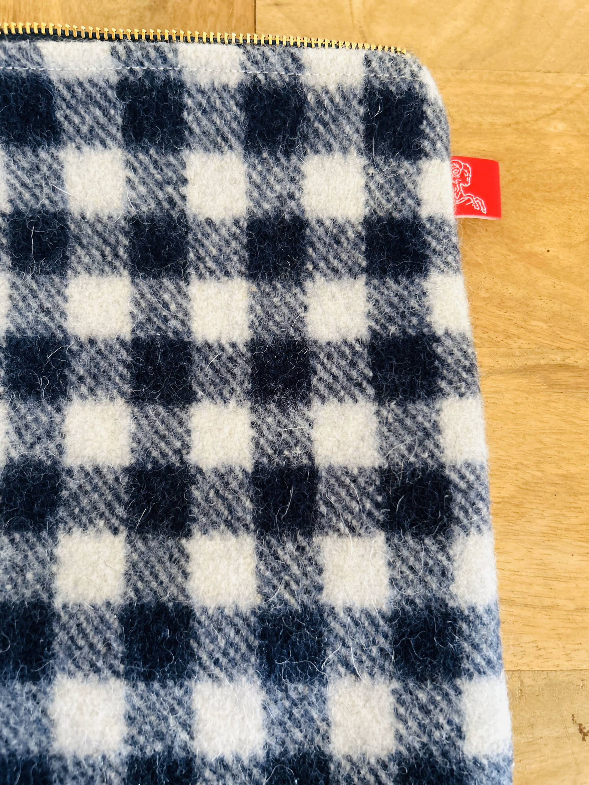 Pochette Merinos Damier bleu marine IMG_E5699