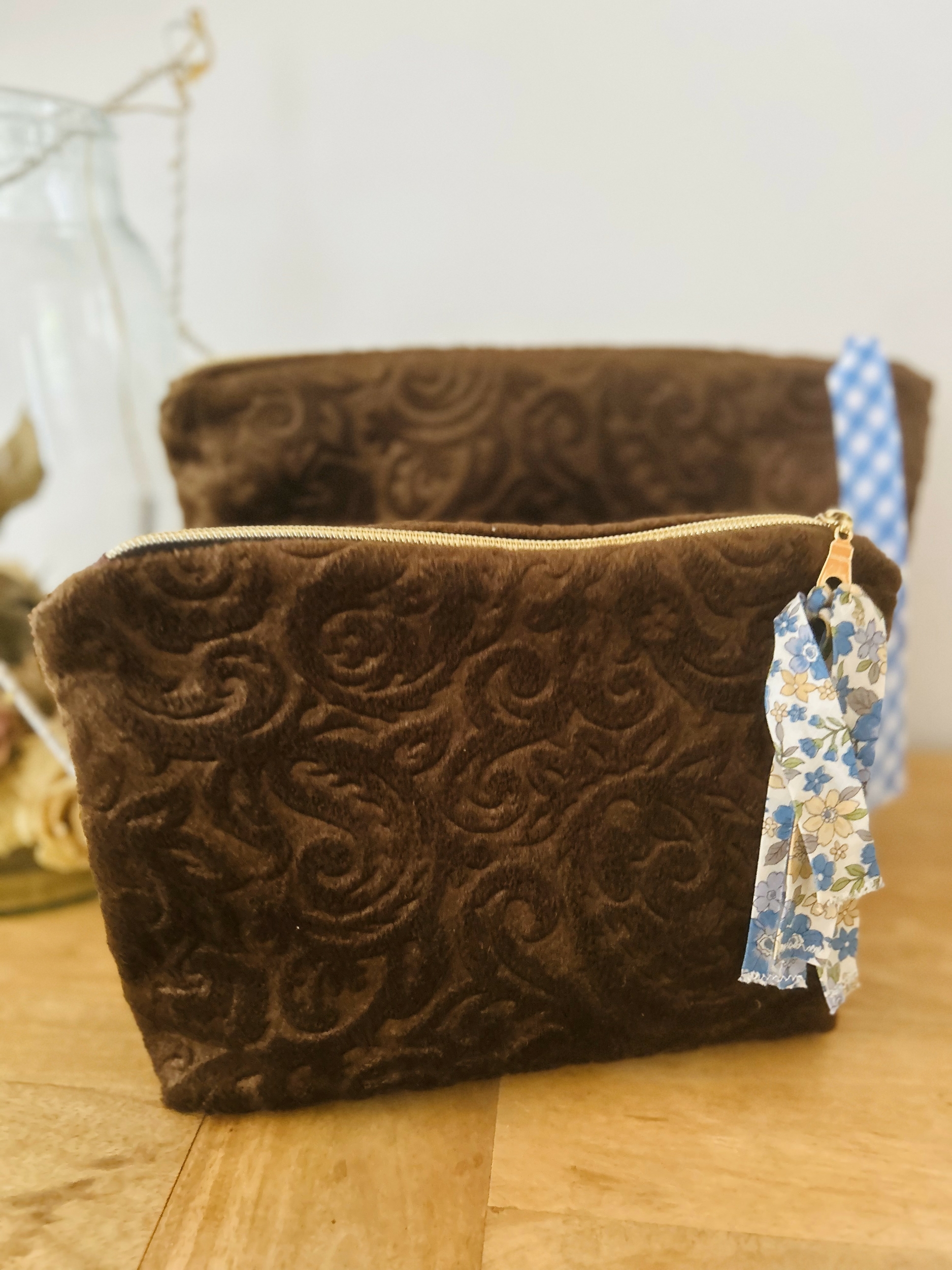 Pochette velours marron IMG_E7564