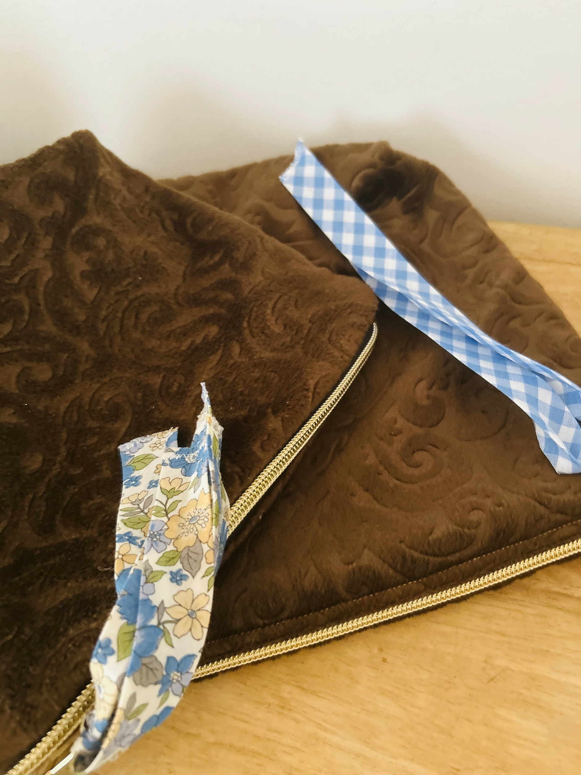 Pochette velours marron IMG_E7568