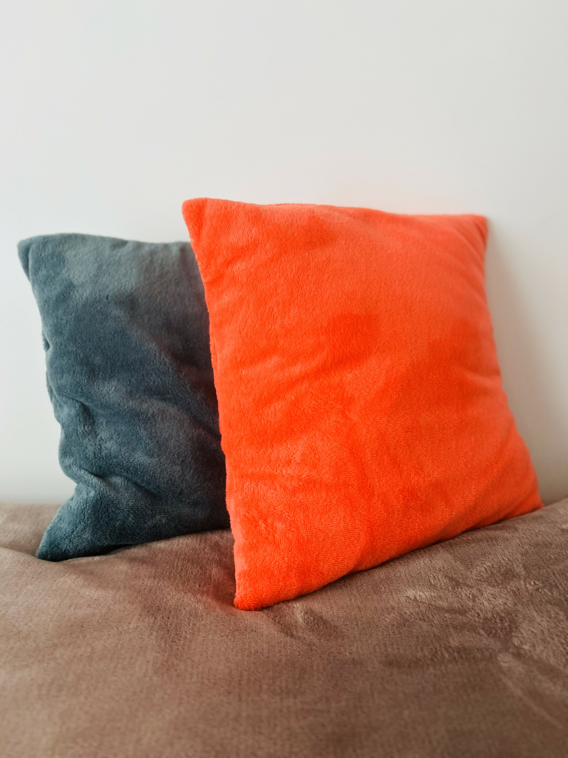 Coussin éponge Bambou Corail orange IMG_E1242