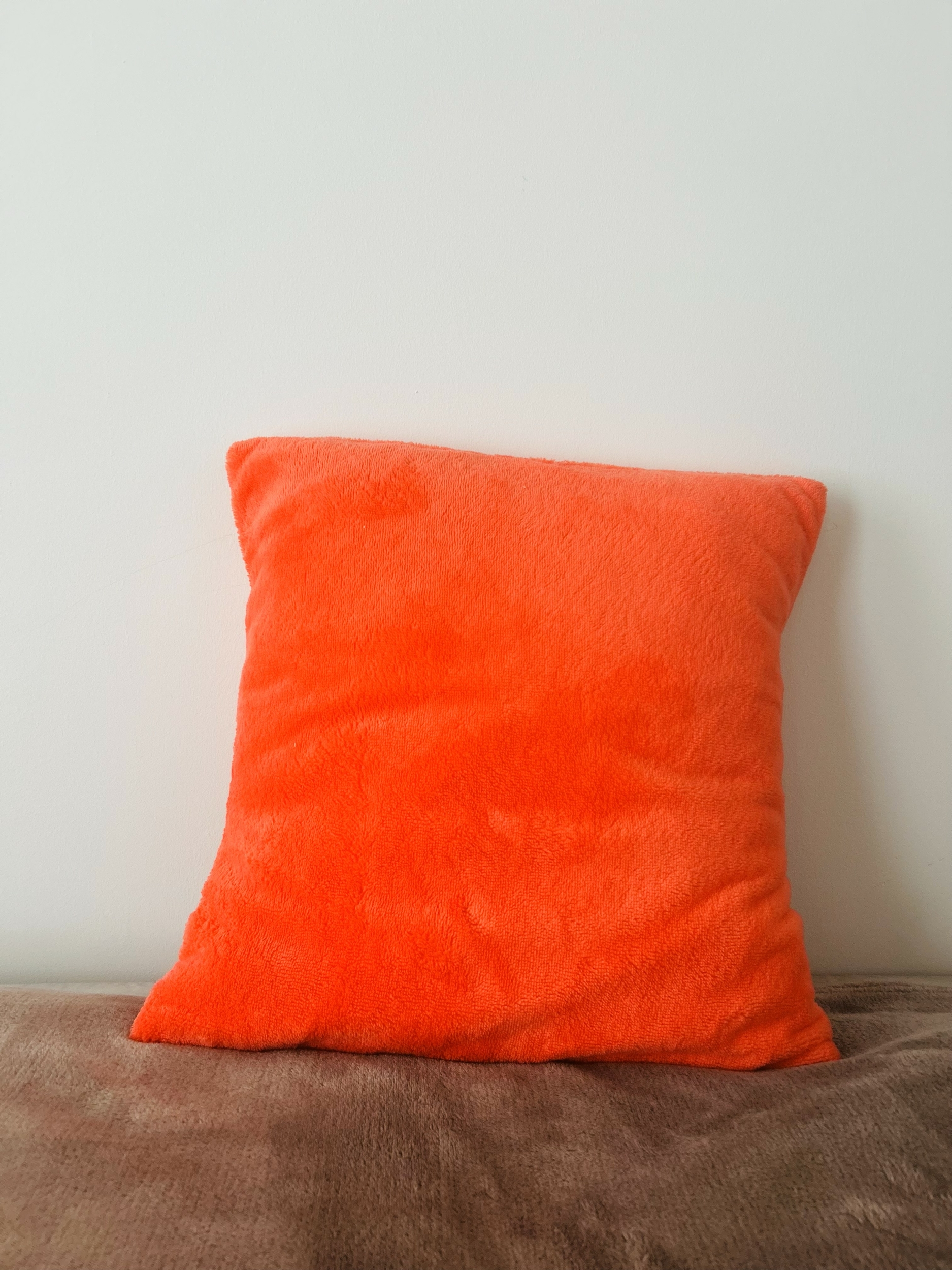 Coussin éponge Bambou Corail orange IMG_E1243