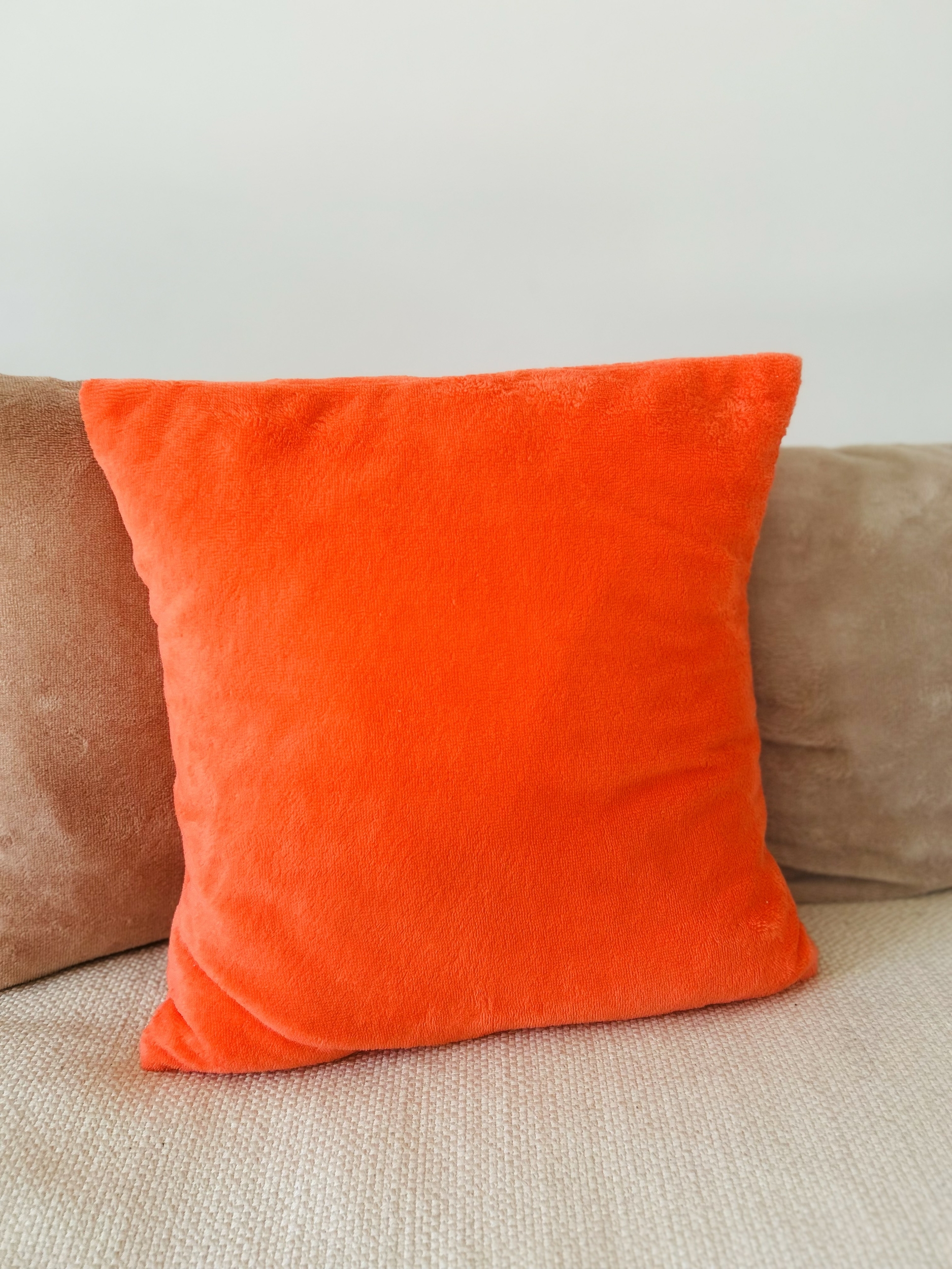 Coussin éponge Bambou Corail orange IMG_E1147