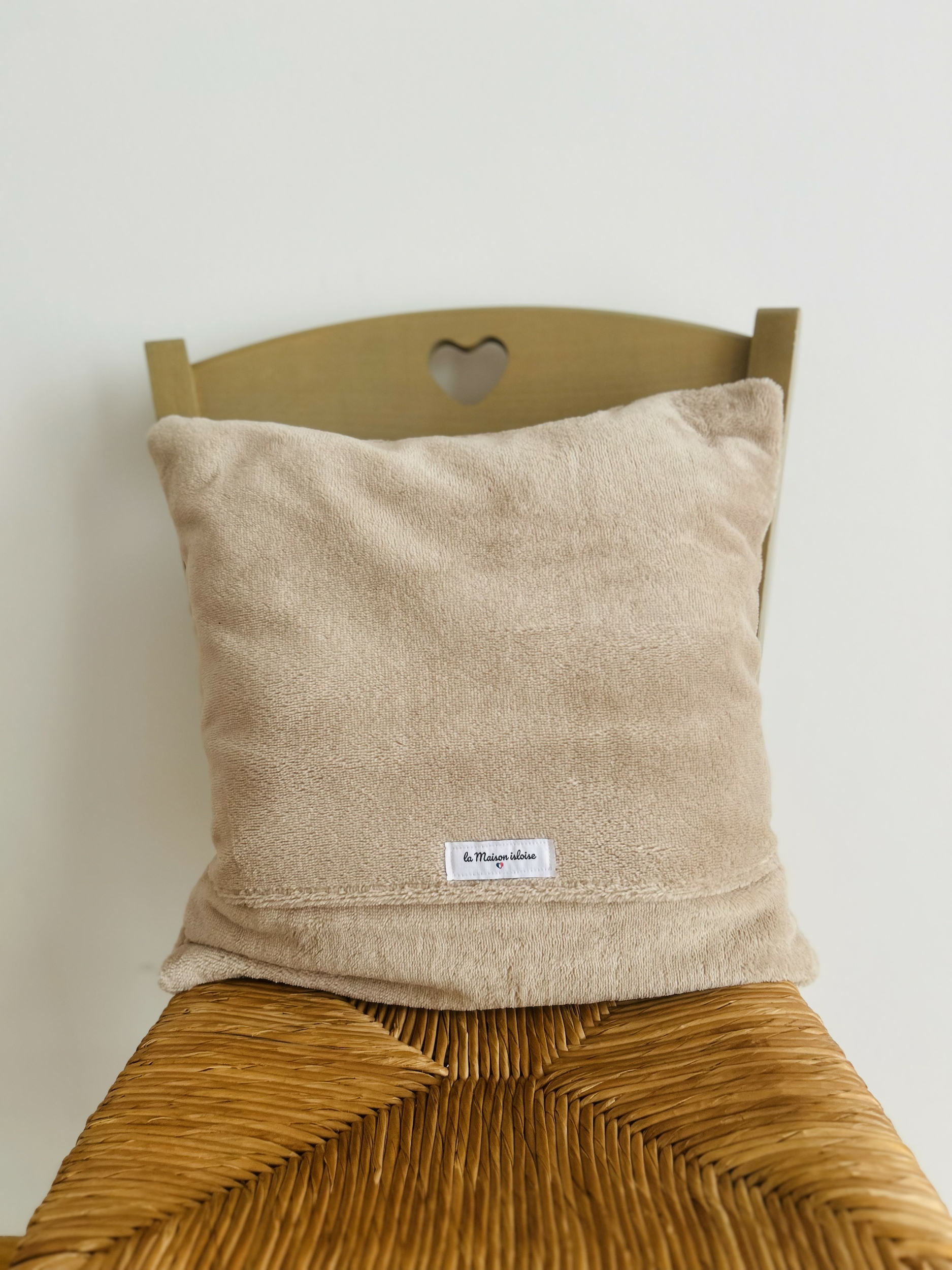 Coussin éponge Bambou beige taupe IMG_E1214