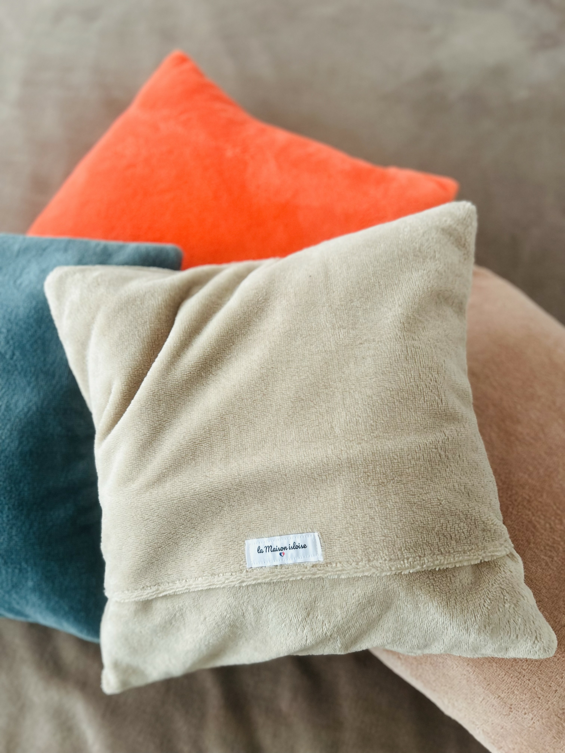 Coussin éponge Bambou beige taupe IMG_E1234