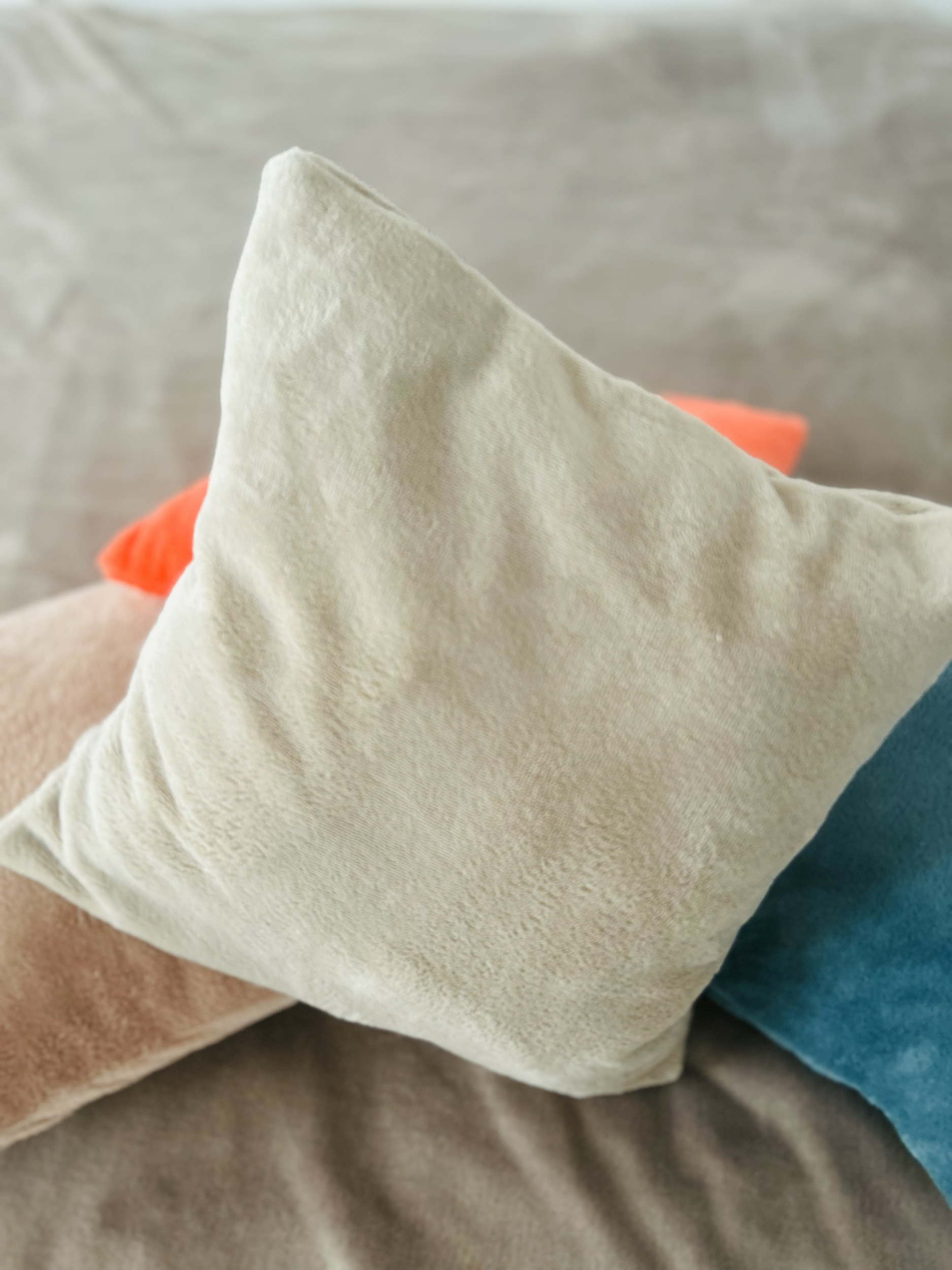 Coussin éponge Bambou beige taupe IMG_E1225