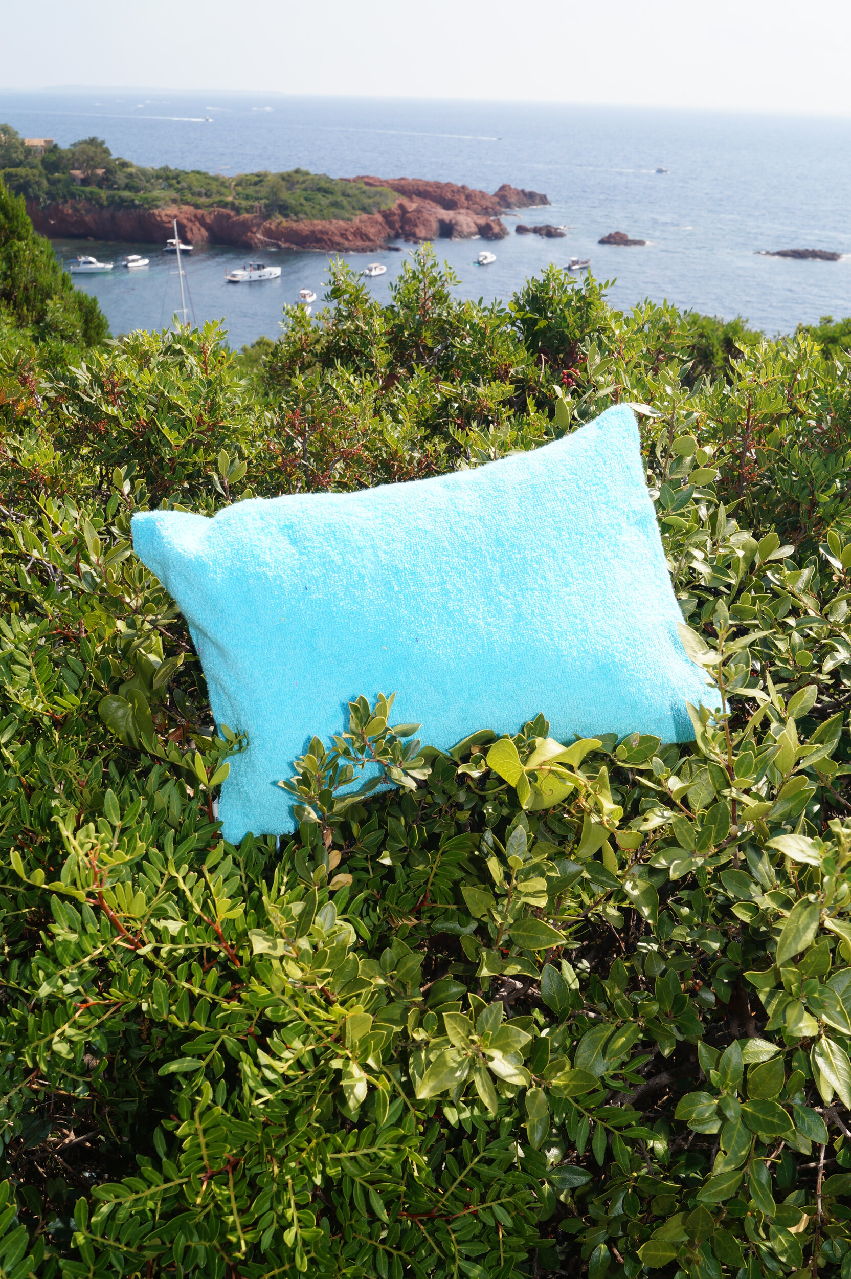 Coussin éponge bleu ciel DSC04639