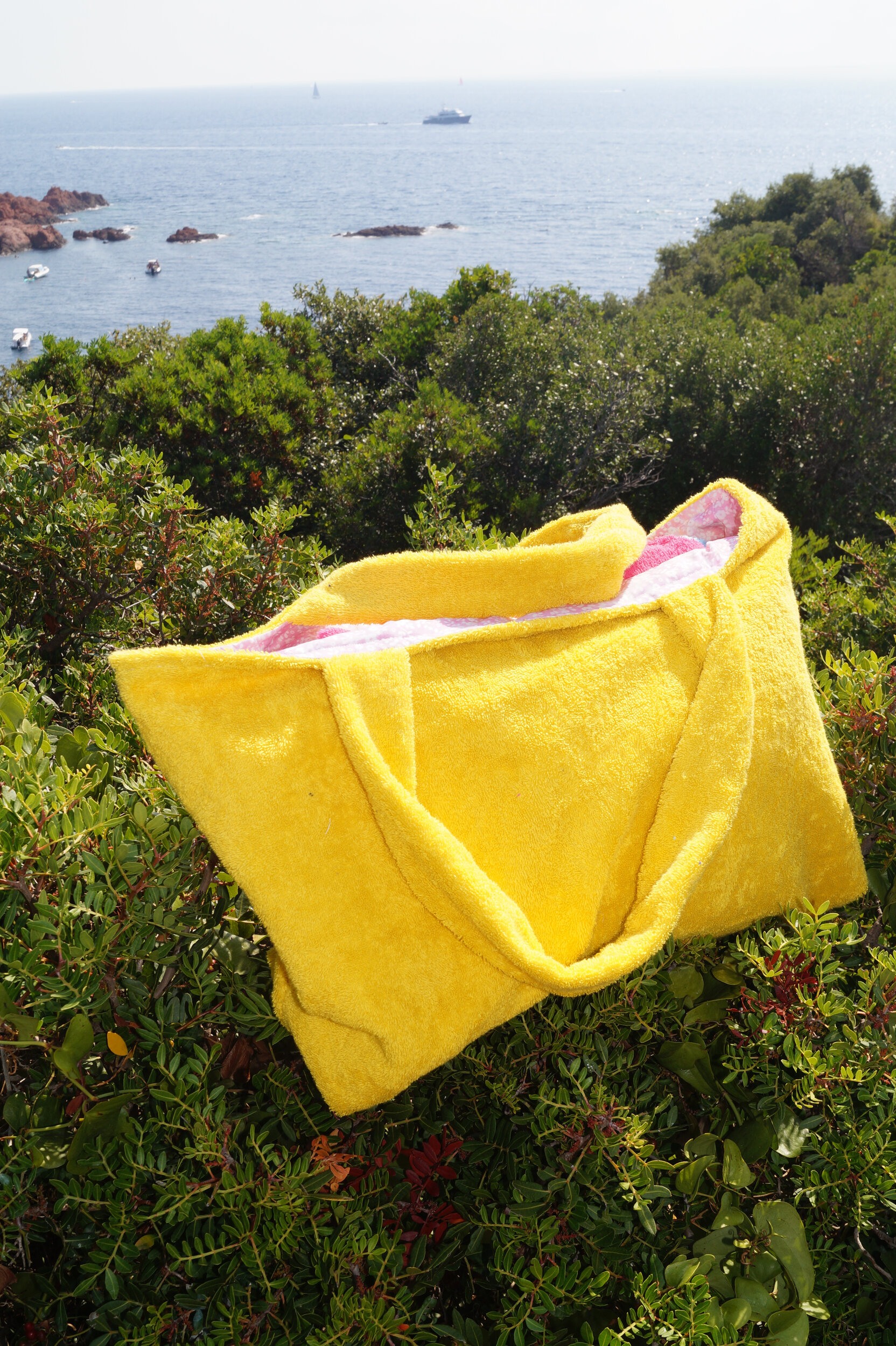 Grand sac éponge jaune DSC04625