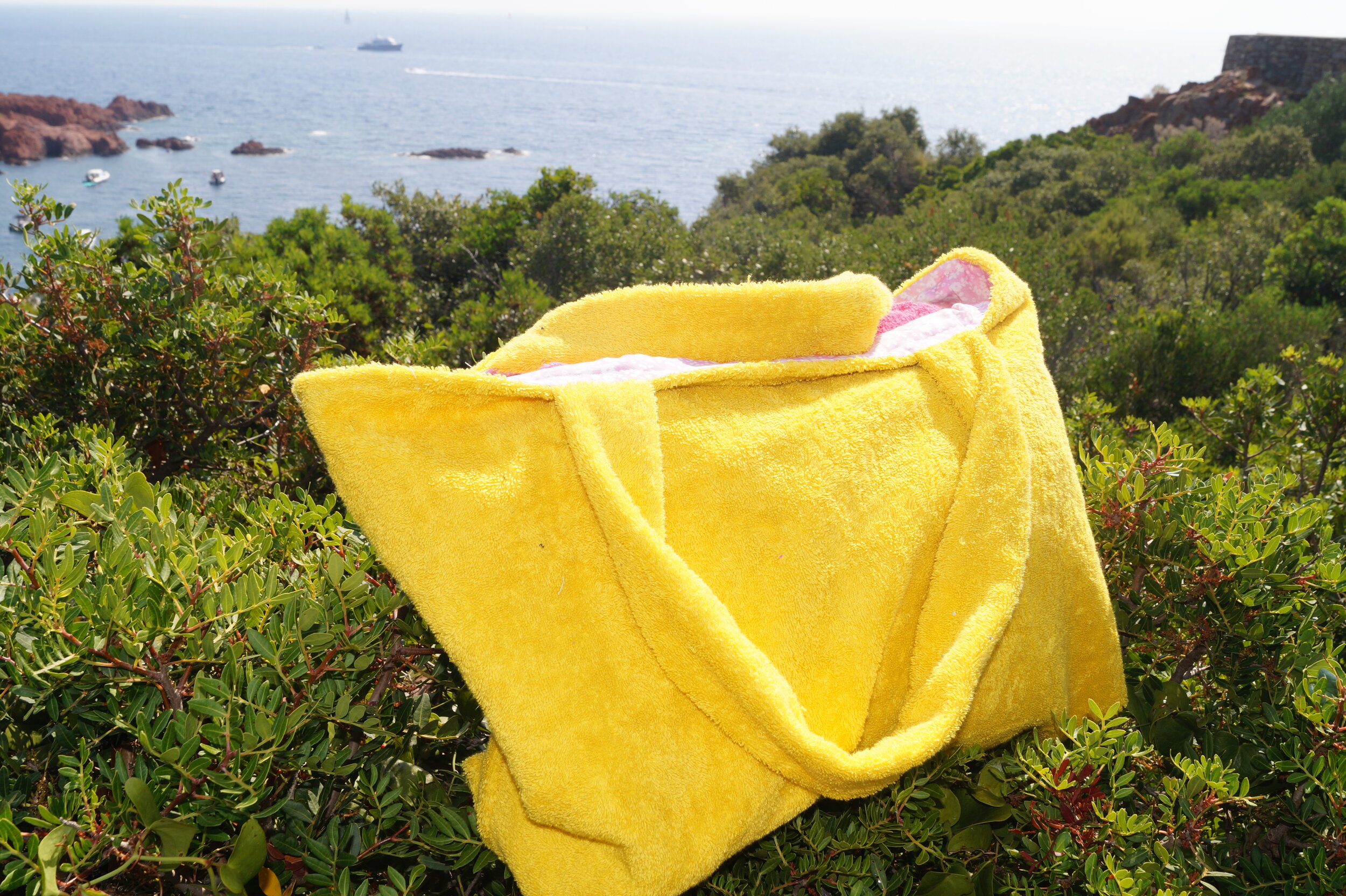 Grand sac éponge jaune DSC04623