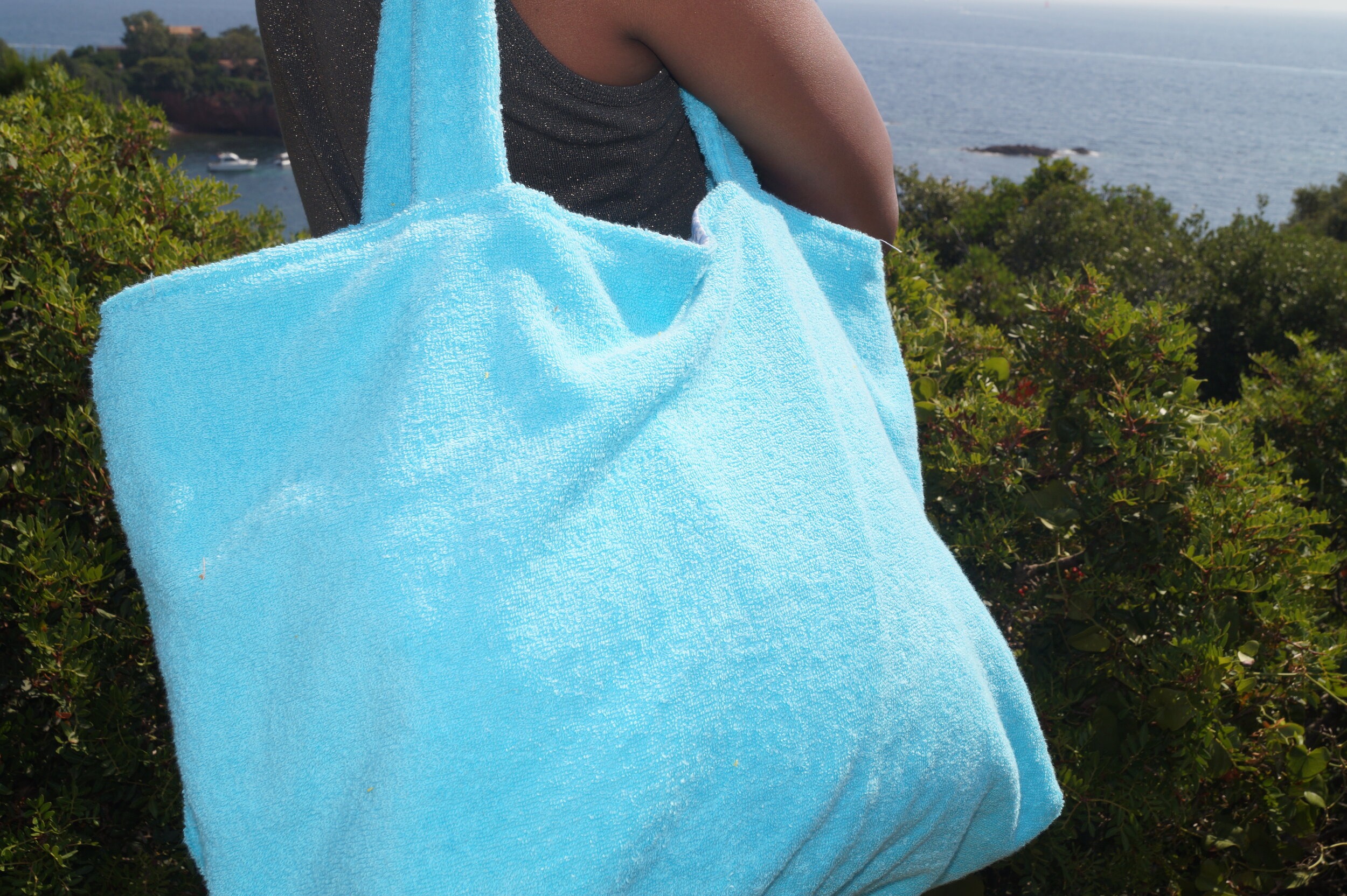 Sac en éponge bleu Ciel DSC04618