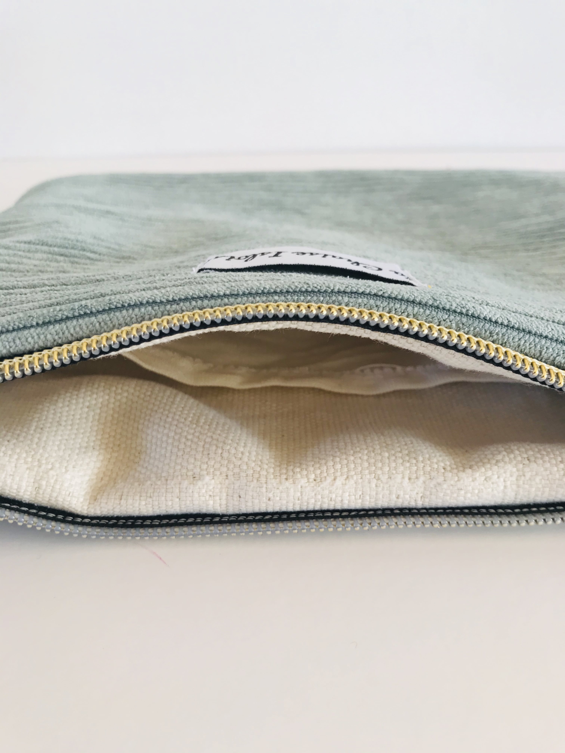pochette cosmopolite vert deau DIY