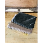 pochette vintage velours de soie grise IMG_E2516