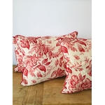 coussin antique Victoria Feuille rouge IMG_E2033
