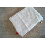 Pochette laine mohair blanche neige DSC04164