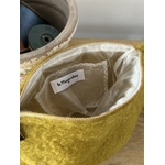 Pochette laine Mohair jaune Ocre IMG_E2300