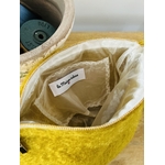 Pochette laine Mohair jaune Ocre IMG_E2303
