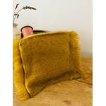 Pochette laine Mohair jaune Ocre IMG_E2304
