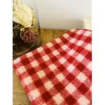 Pochette laine Mérinos Damier rouge IMG_E5743