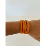 Bracelet cuir orange IMG_E1129