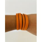 Bracelet cuir orange IMG_E1133