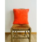 Coussin éponge Bambou Corail orange IMG_E1205