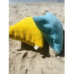 Coussin de plage en éponge bleu ciel  et jaune IMG_E4078