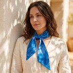 Foulard & bandeau cheveux Tie and Dye bleu