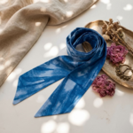 Foulard & bandeau cheveux Tie and Dye bleu  (9)