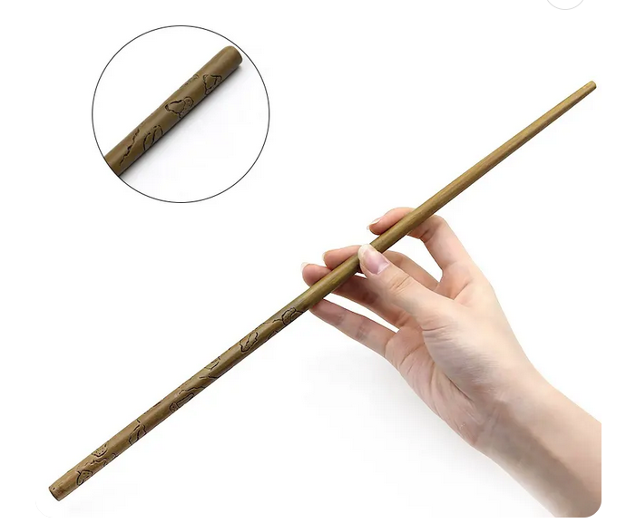 Autre vue de la baguette Luna Lovegood Harry Potter de 37 cm
