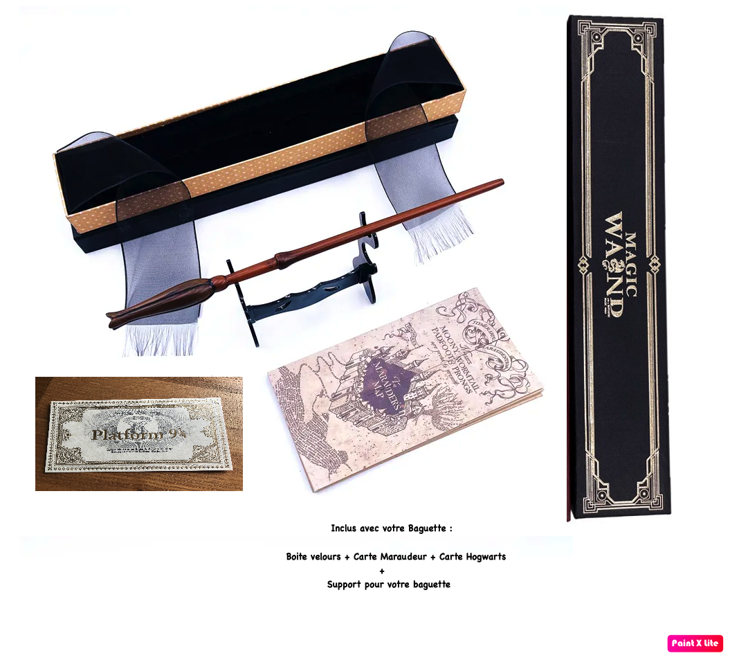 Baguette Luna Lovegood Harry Potter modèle 2, 36 cm, vue principale