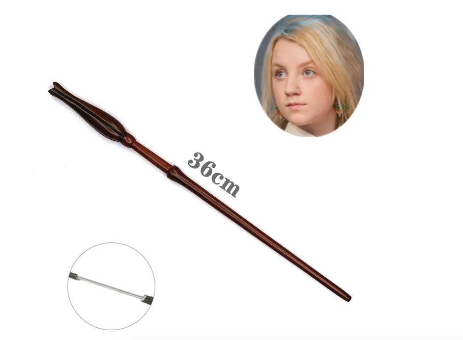 Détail de la baguette Luna Lovegood Harry Potter modèle 2