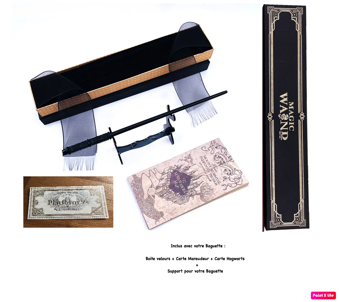 Baguette Severus Rogue Harry Potter en métal et résine, 37 cm