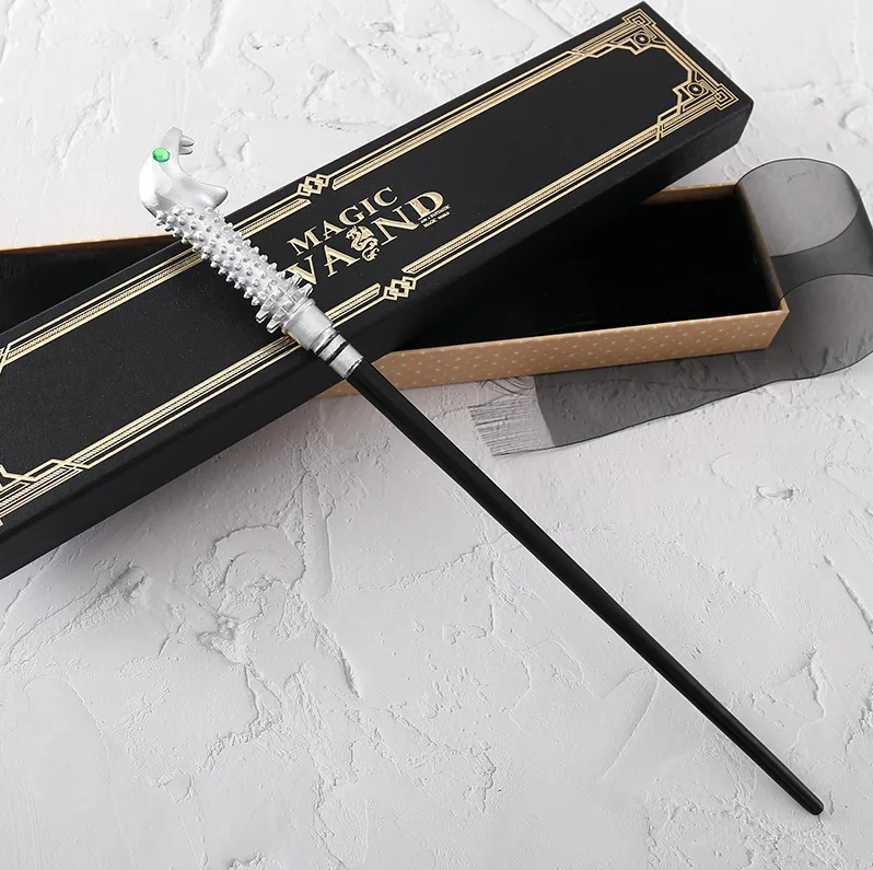 Détail de la baguette Lucius Malefoy inspirée de Harry Potter