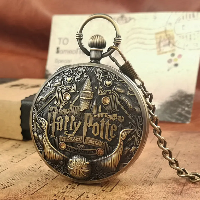Montre musicale à gousset Harry Potter avec chaîne – vue du produit