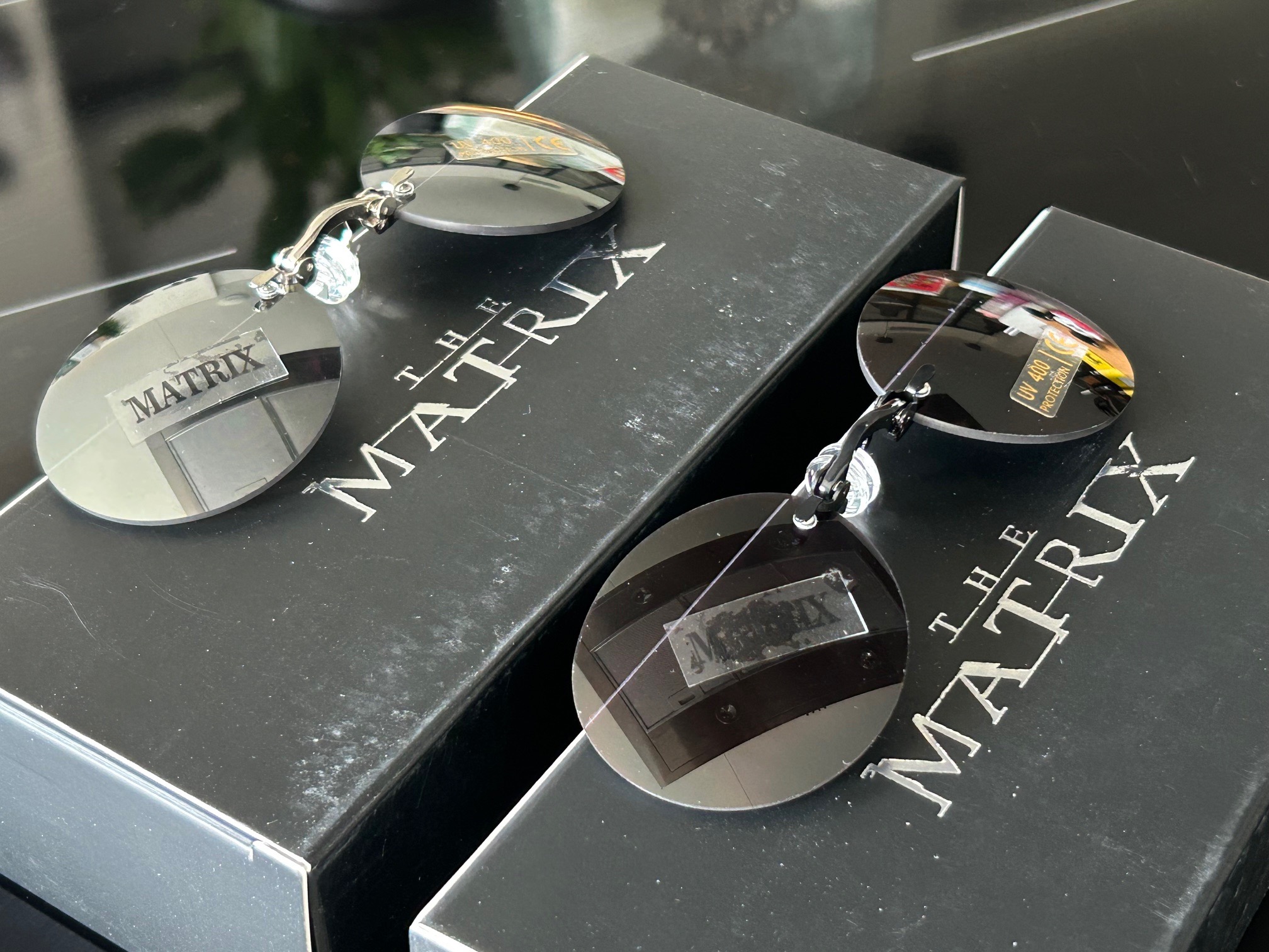 Lunettes Matrix Morpheus argent et noir – vue complémentaire