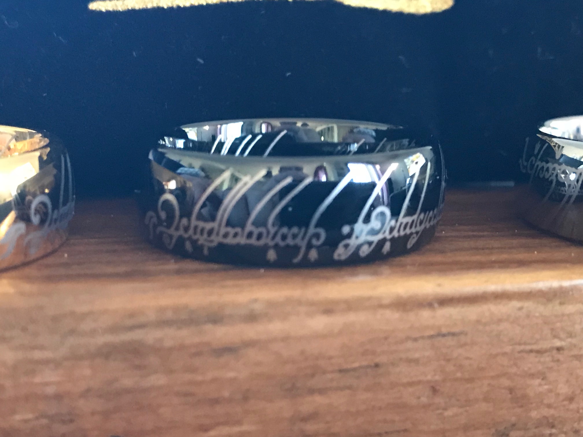 LE SEIGNEUR DES ANNEAUX : BAGUE EN TUNGSTÈNE DE 8MM DE LARGE...T 54 A