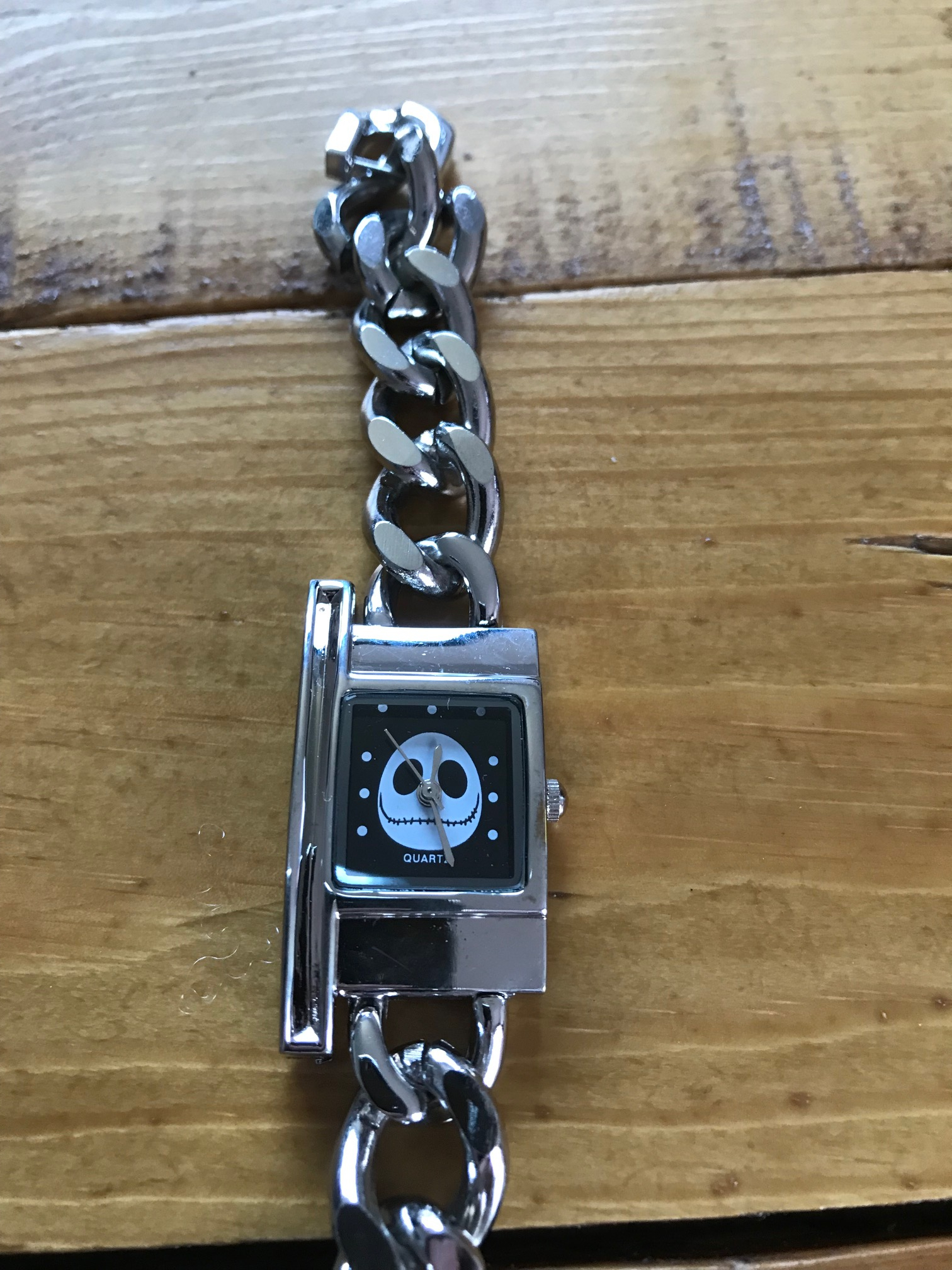 Montre Gousset L'Étrange Noël De Mr Jack – Pendentif Poche Bronze/noir, Neuve