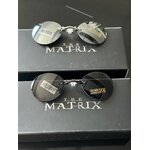 Lunettes Matrix Morpheus argent et noir à verres miroir – autre vue