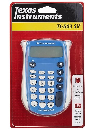 blister calculette ti-503 sv