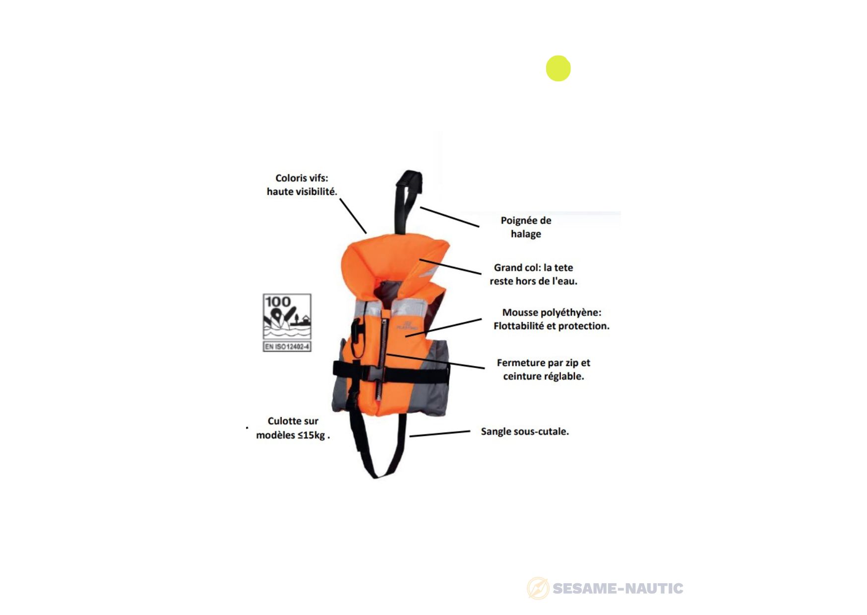 decriptif gilet enfant plastimo
