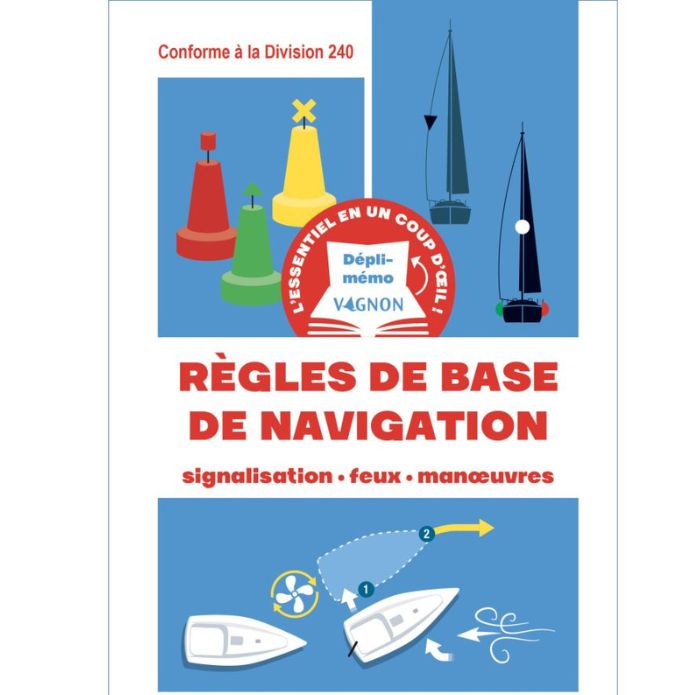 DÉPLI-MÉMO Vagnon : Règles de base de navigation - Signalisation - Feux - Manœuvres
