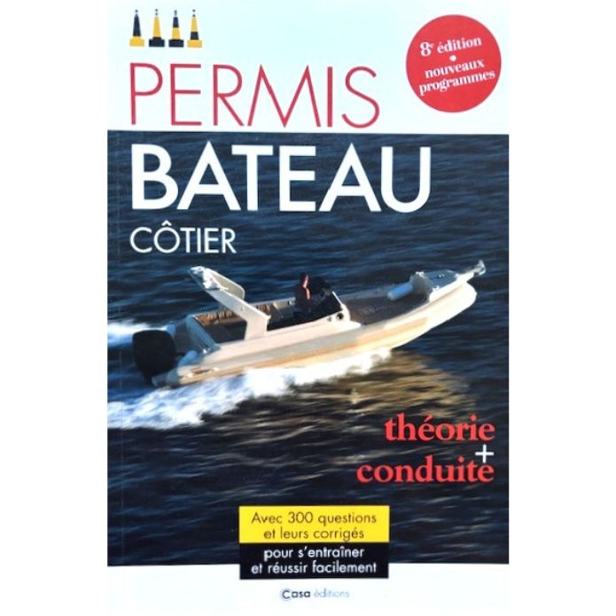 livre de code de préparation au permis bateau cotier  editions casa