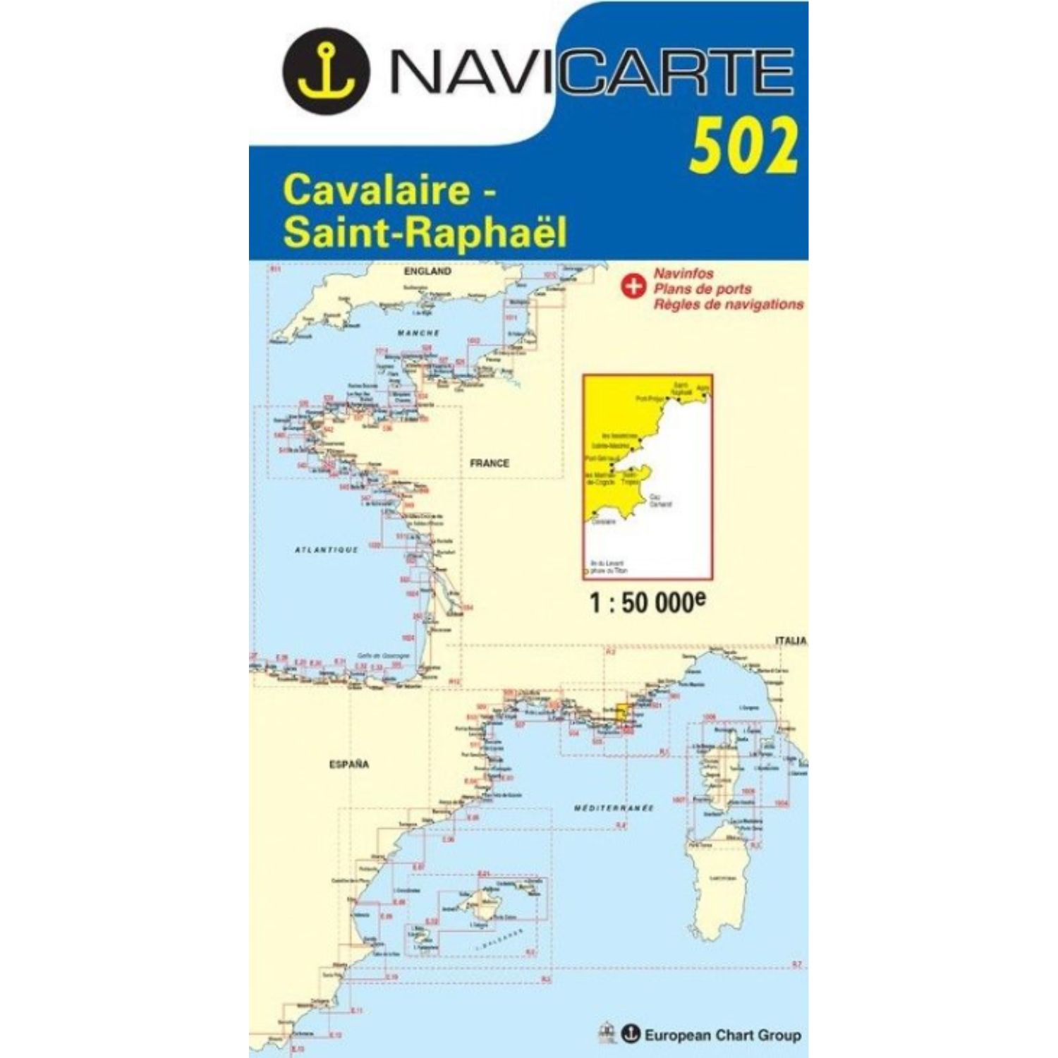 Carte Navicarte 502 Cavalaire-Saint Raphael