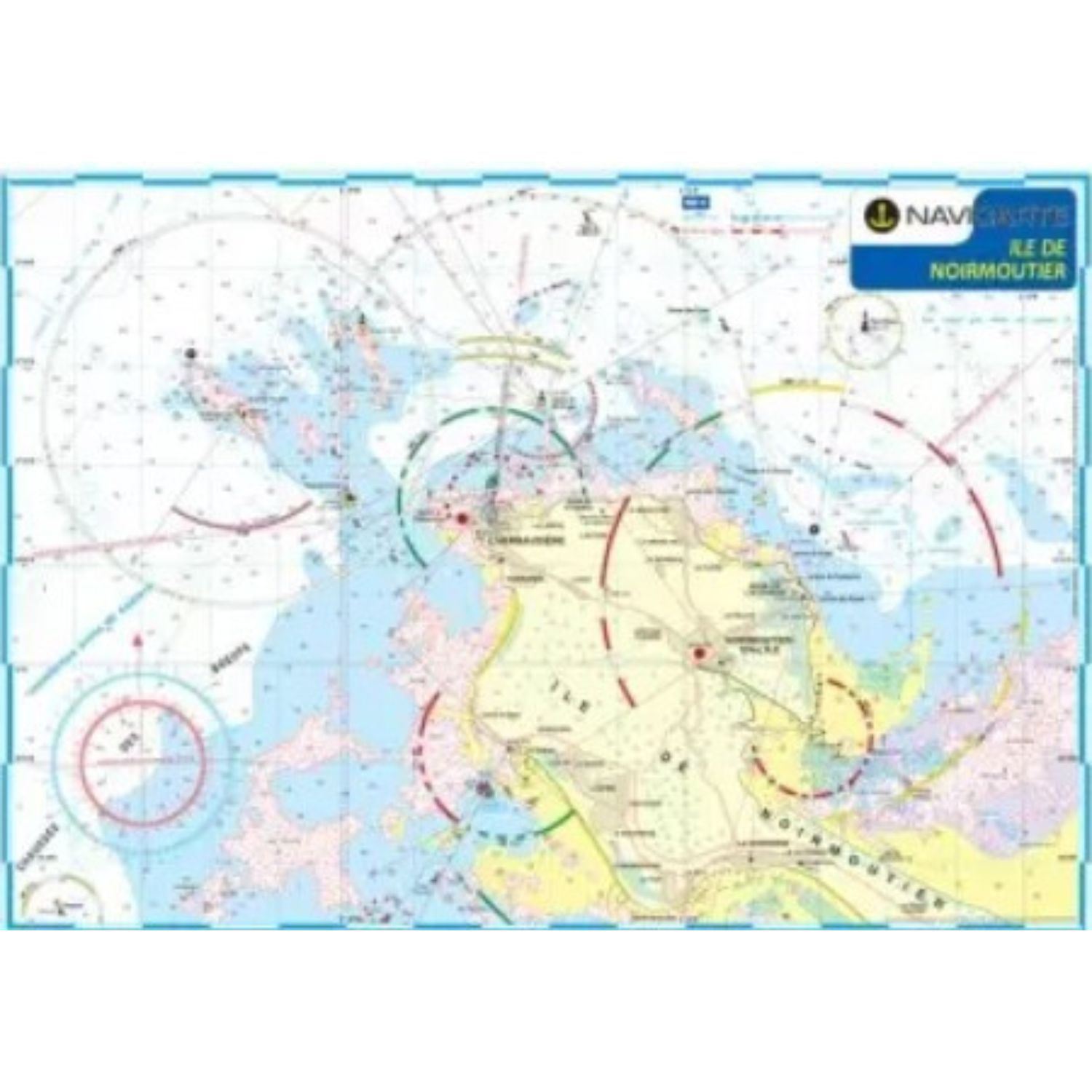Carte marine plastifiée - ile de Noirmoutier
