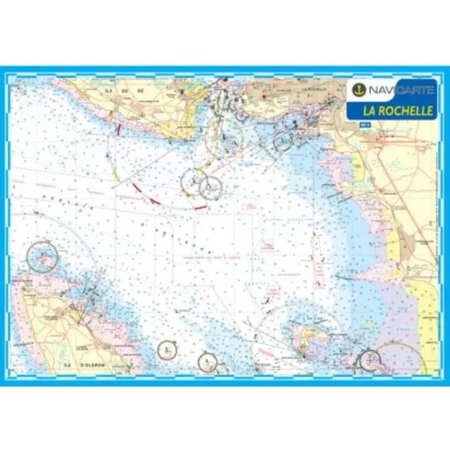 Carte marine plastifiée - La Rochelle
