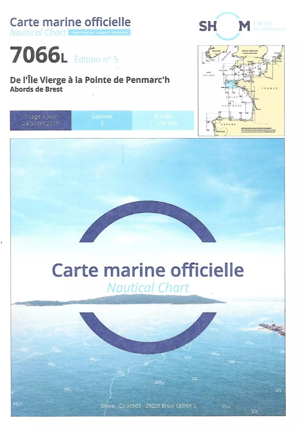 Carte shom 7066L MER IROISE